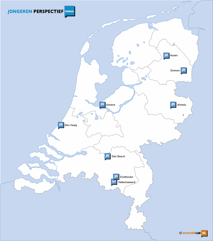 Kaart JongerenPerspectiefFonds